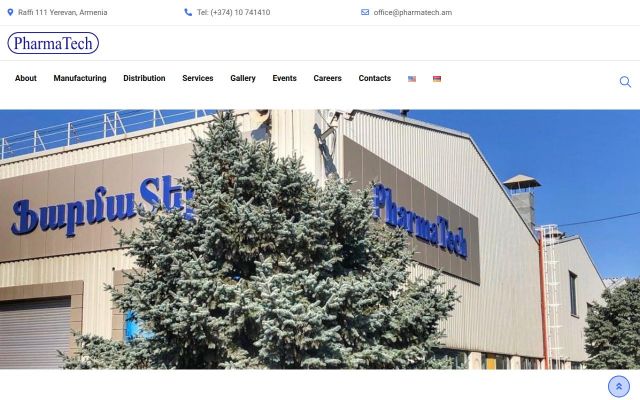 pharmatech.am - էկրանի պատկեր
