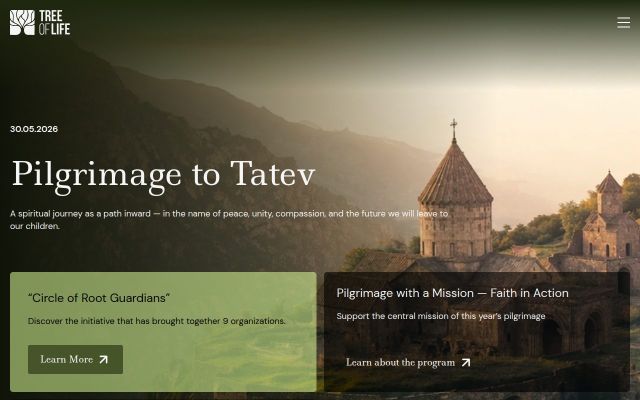 Screenshot of pilgrimage2tatev.am