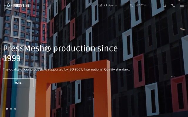 Screenshot of pressmesh.org