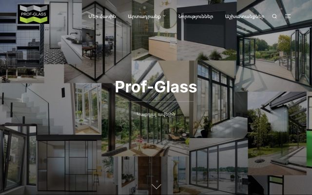 Screenshot of prof-glass.am