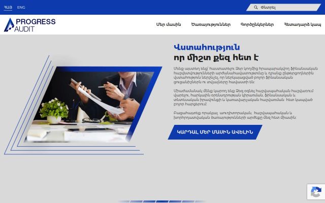 progress-audit.am - էկրանի պատկեր