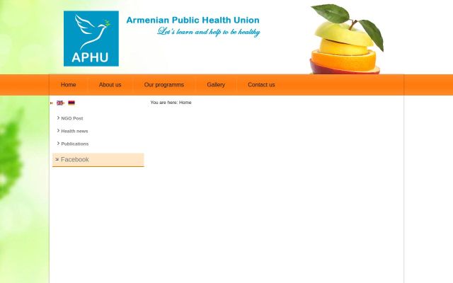 publichealth.am - էկրանի պատկեր