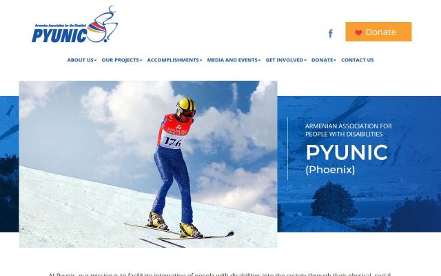 pyunic.org - էկրանի պատկեր