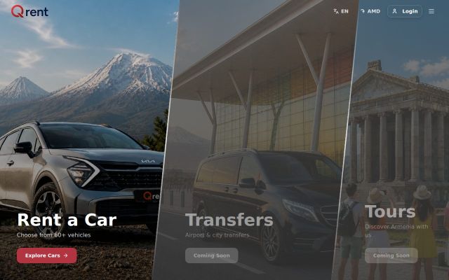 qrent.am - էկրանի պատկեր