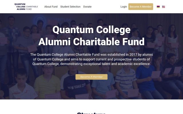 quantum-alumni.am - էկրանի պատկեր