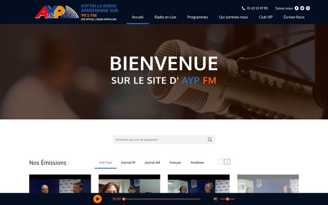 radio-aypfm.com - էկրանի պատկեր