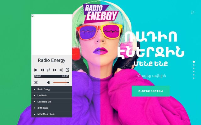 radioenergy.am - էկրանի պատկեր