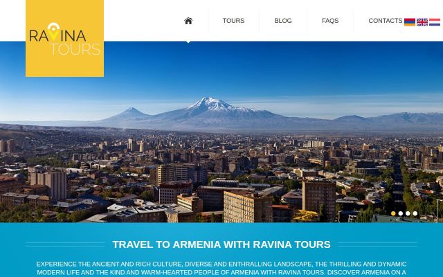 ravinatours.am - էկրանի պատկեր