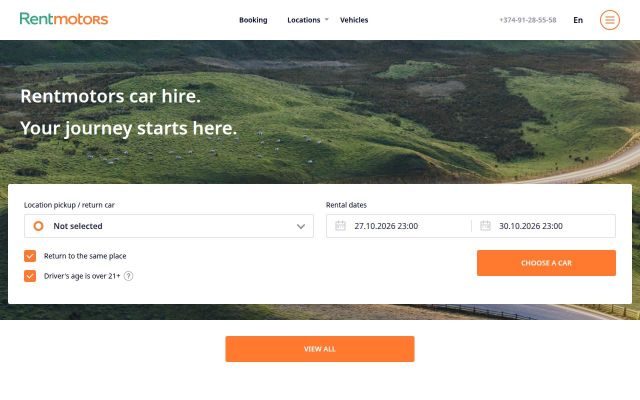 rentmotors.am - էկրանի պատկեր