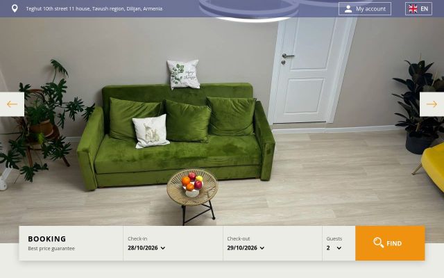 restarthotel.am - էկրանի պատկեր
