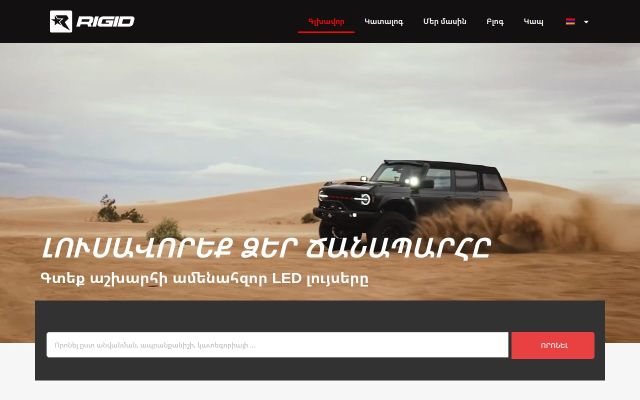 rigid.am - էկրանի պատկեր