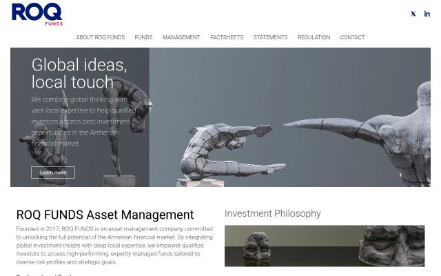 roqfunds.am - էկրանի պատկեր