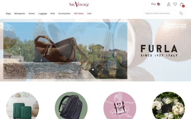 sacvoyage-store.am - էկրանի պատկեր