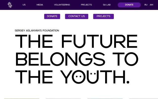 safoundation.am - էկրանի պատկեր