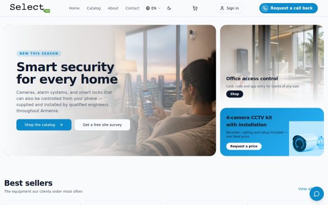 Screenshot of select.am
