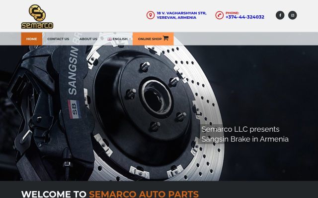 semarco.am - էկրանի պատկեր