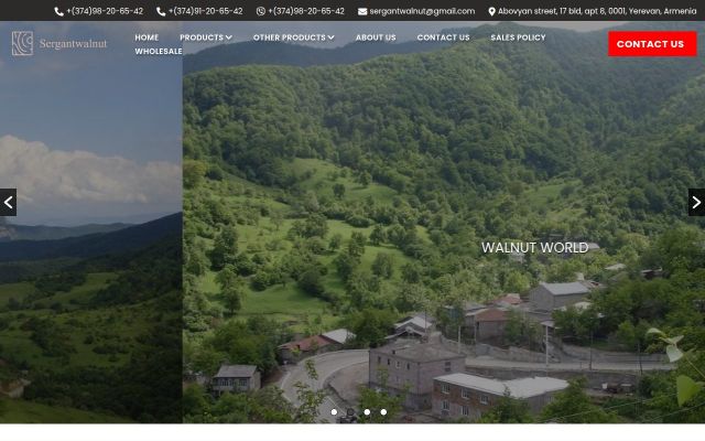 sergantwalnut.com - էկրանի պատկեր