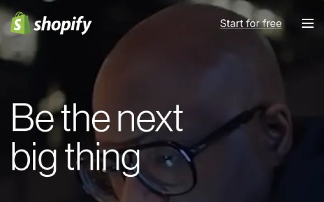 Screenshot of shopify.com