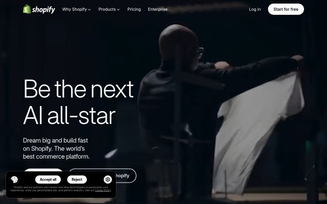 Screenshot of shopify.com