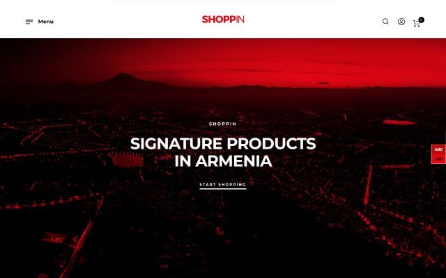Скриншот сайта shoppin.am