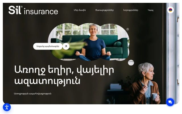 silinsurance.am - էկրանի պատկեր