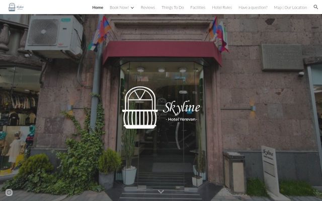 Скриншот сайта skylinehotel.am