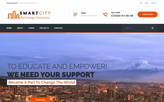 Скриншот сайта smartcity.am
