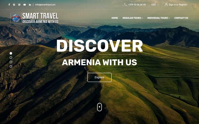 Screenshot of smartravel.am