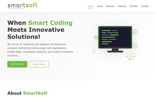smartsoft.am - էկրանի պատկեր
