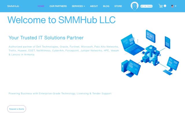 smmhub.am - էկրանի պատկեր