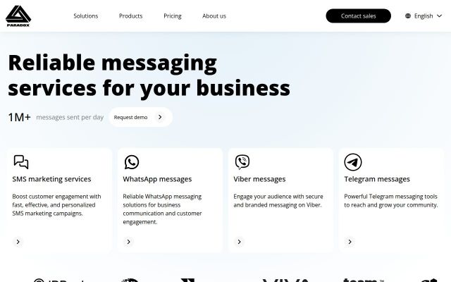 Скриншот сайта sms.am