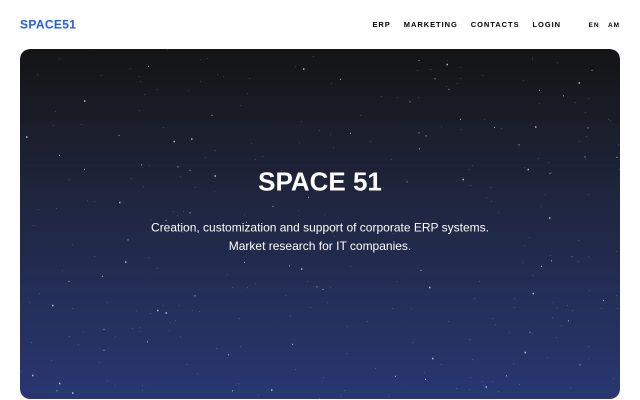 Скриншот сайта space51.am