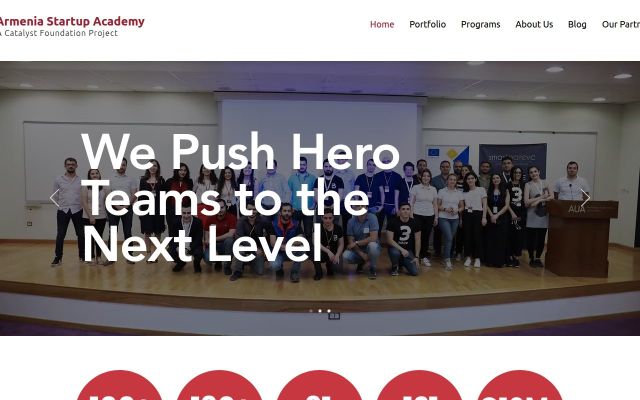 Screenshot of startupacademy.am