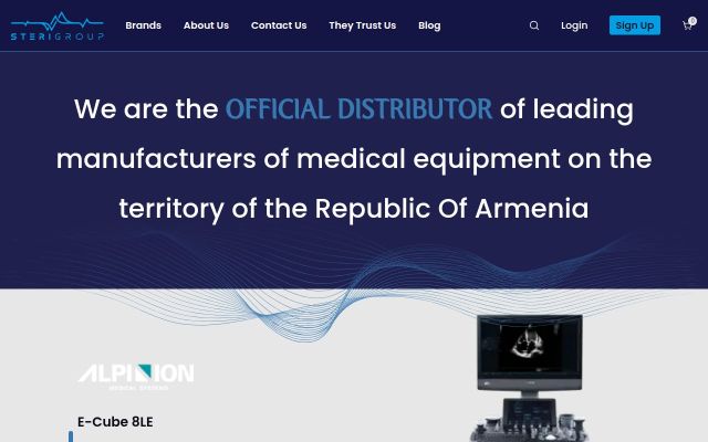sterigroup.am - էկրանի պատկեր