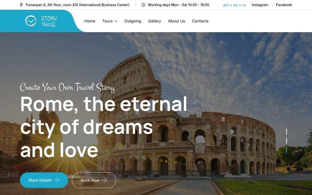 Screenshot of storytravel.am