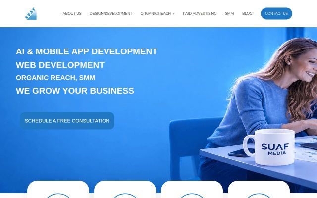 Screenshot of suafmedia.com