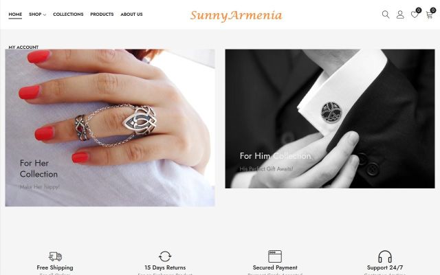 Screenshot of sunny-armenia.com