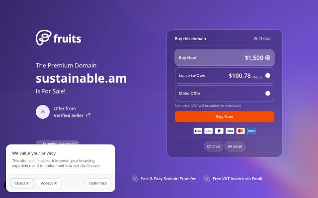 Screenshot of sustainable.am