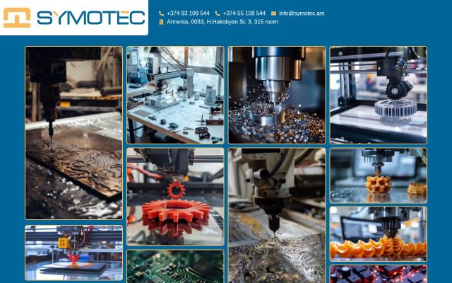 symotec.am - էկրանի պատկեր