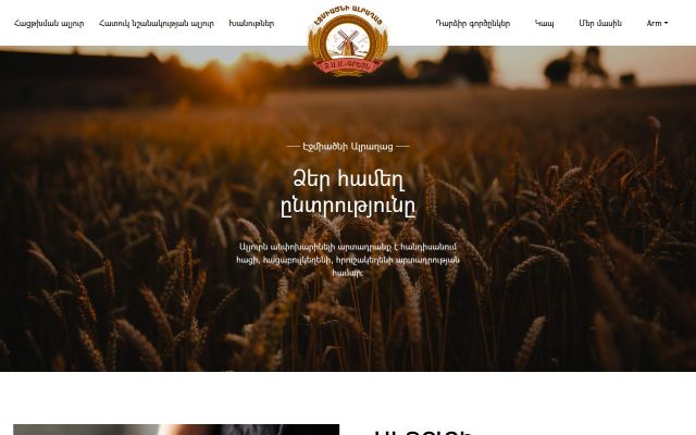 tamgrain.am - էկրանի պատկեր