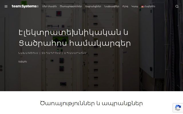 Скриншот сайта teamsystems.am