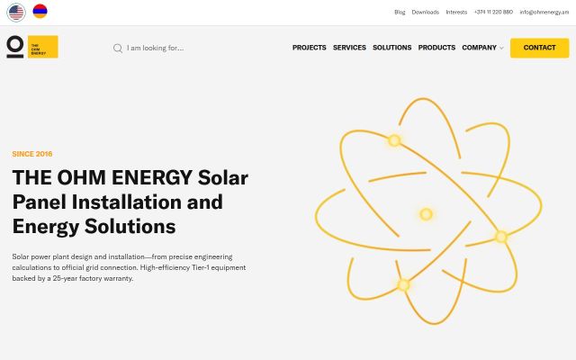 theohmenergy.com - էկրանի պատկեր
