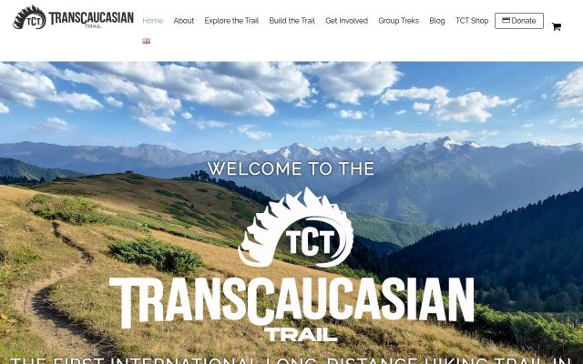 Скриншот сайта transcaucasiantrail.org