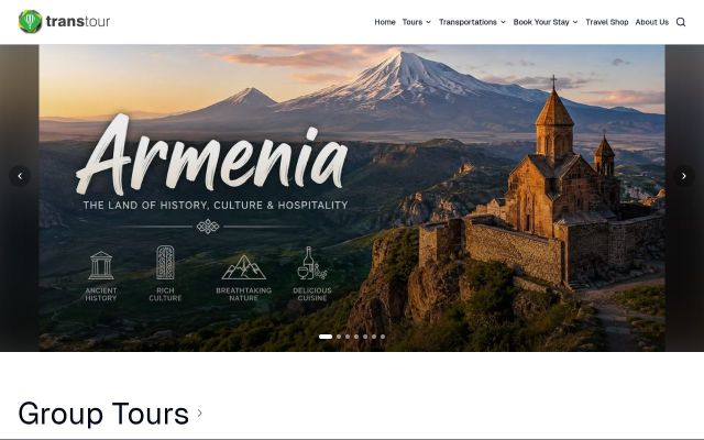 transtour.org - էկրանի պատկեր