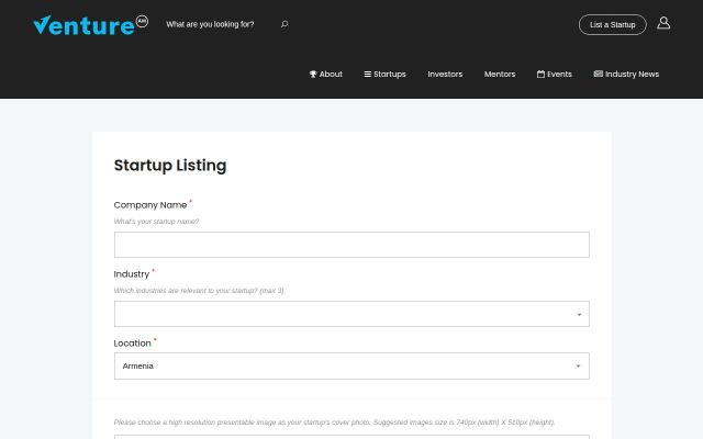 Screenshot of venture.am