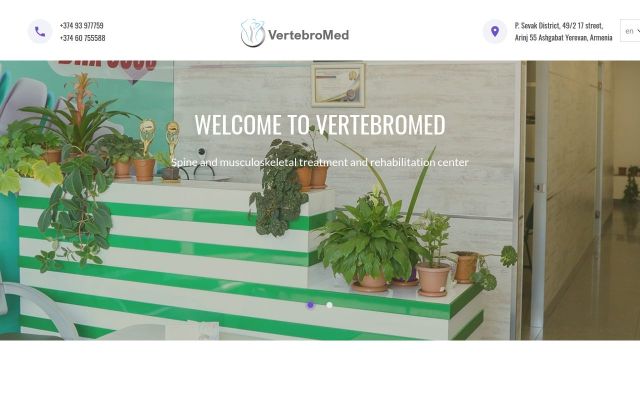 Screenshot of vertebromed.am