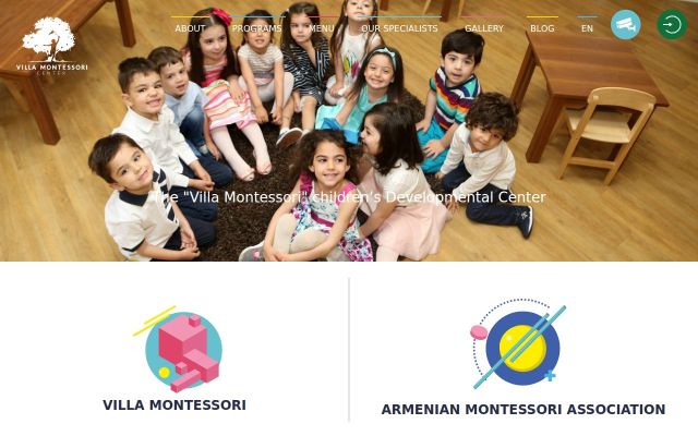 Screenshot of villamontessori.am