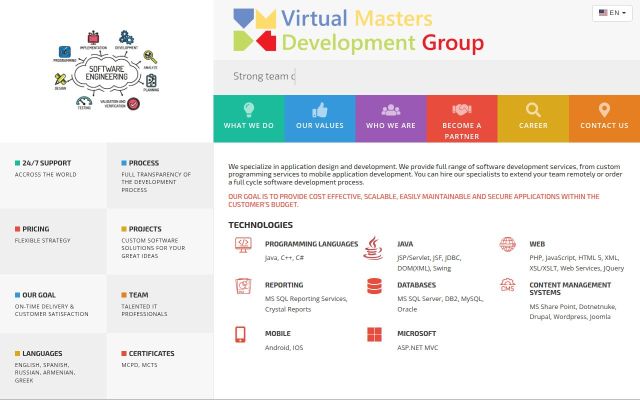 Скриншот сайта vmdginc.com