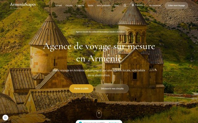 voyagearmenie.com - էկրանի պատկեր