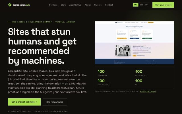 webdesign.am - էկրանի պատկեր